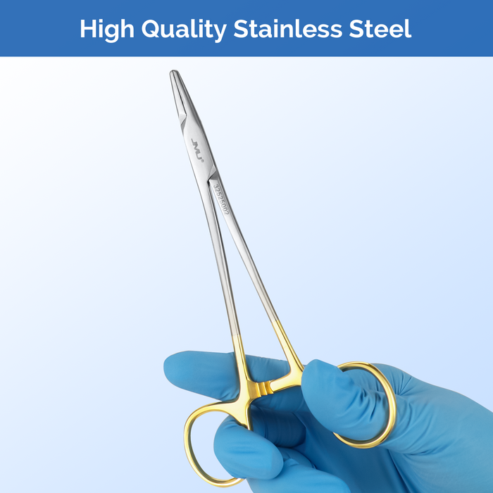 JMU Needle Holder - 5.9 Inch Straight Stainless Steel 1pc/pack - JMU DENTAL INC