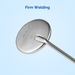 JMU #5 Mouth Mirror Heads Glass Mouth Mirror Stainless Steel 12pcs/pack - JMU DENTAL INC
