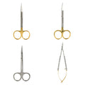 JMU Surgical Gum Tissue Scissors Serrated Straight/Curved Stainless Steel 1pc/pack - JMU DENTAL INC