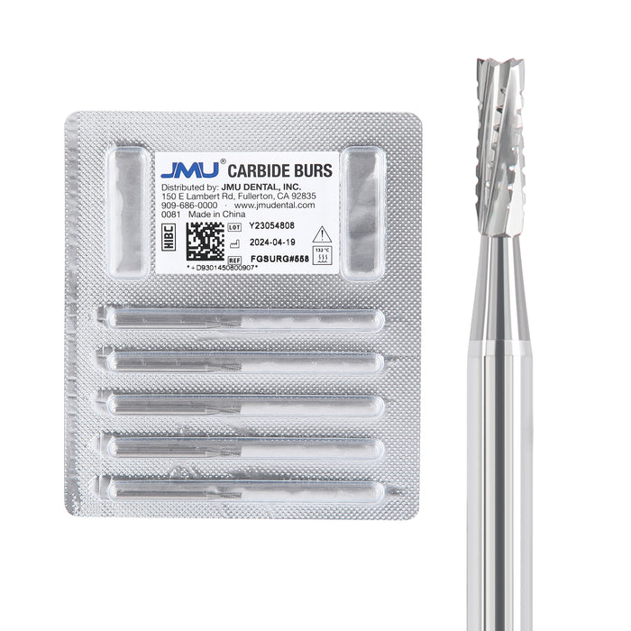 JMU Surgical Carbide Burs 5/Pk - JMU DENTAL INC
