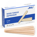 JMU Disposable Wooden Tongue Depressors Non-sterile 6 Inch 100/Box - JMU DENTAL INC