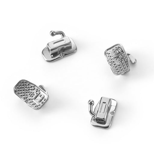 JMU 1st Molar Buccal Tubes Roth/MBT 0.018/0.022 Single Non-Convertible Monoblock Bondable Set of 4 - JMU DENTAL INC