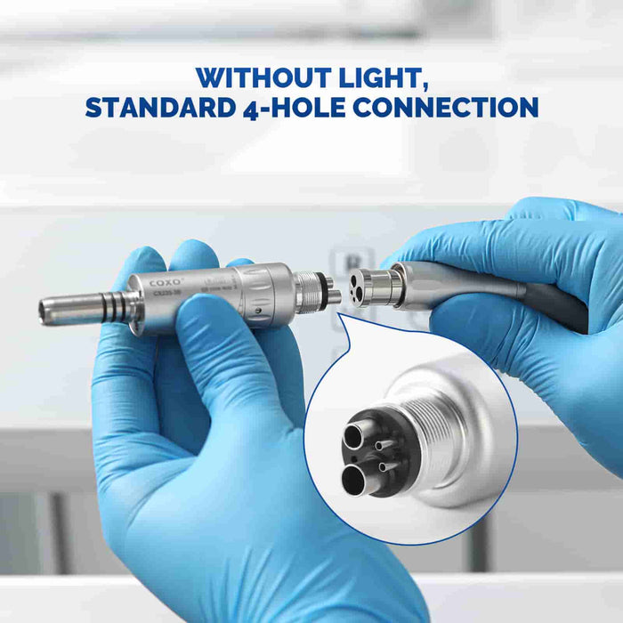 COXO CX235-3B Low Speed Handpiece 4-hole coupler Air Motor #M-3B-4 - JMU DENTAL INC