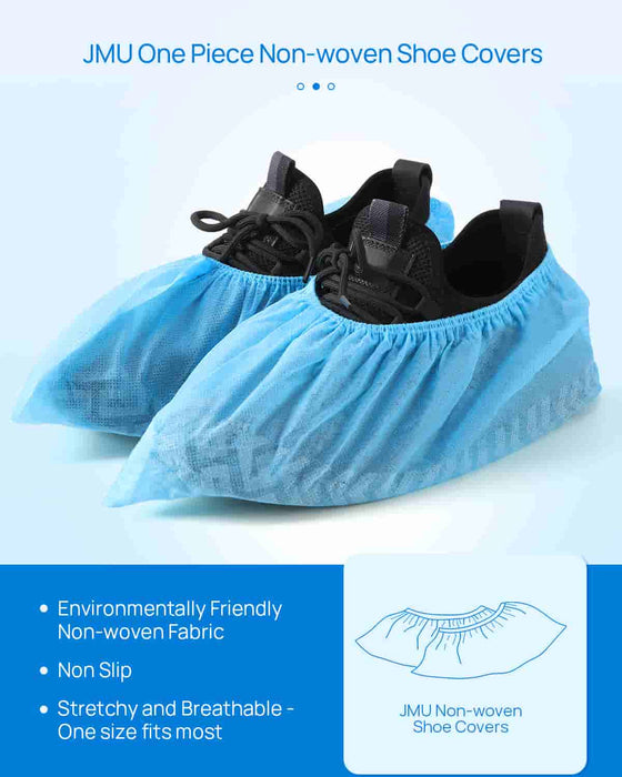 JMU Dental Disposable Shoe Covers Non Slip Elastic Opening 100/Bag - JMU DENTAL INC