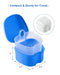 JMU Apple Shape Denture Box with Strainer 2Pcs/Pack - JMU DENTAL INC