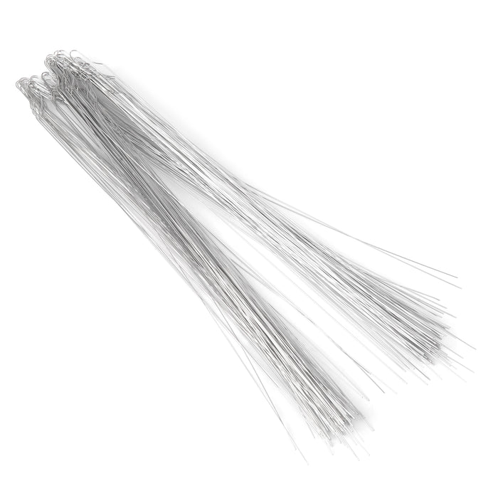 JMU Stainless Steel Preformed Ligature Ties Twisted Long 100pcs/bottle - JMU DENTAL INC