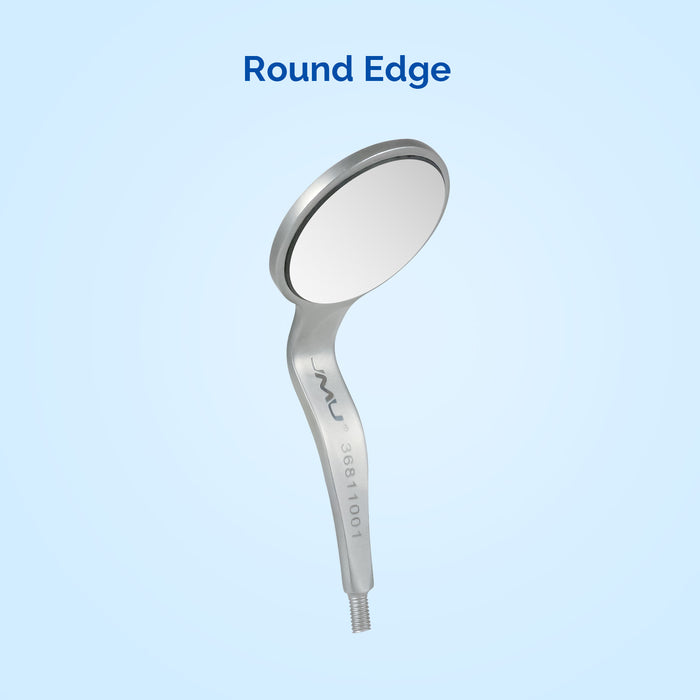 JMU #5 Mouth Mirror Heads Double-sided Glass Mouth Mirror Stainless Steel 6pcs/pack - JMU DENTAL INC