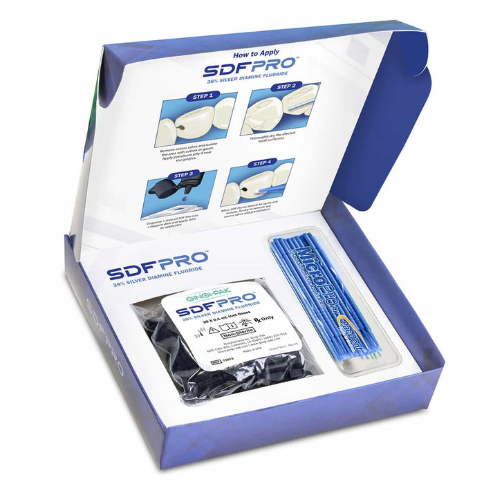 Gingi-Pak SDF Pro™ 38% Silver Diamine Fluoride Solution Unit Dose Kit/Bottle Kit