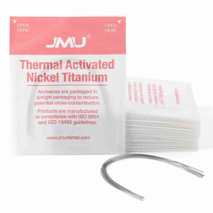 JMU Dental Thermal Activated  Nickel Titanium Archwire Rectangular 10/Pk - JMU DENTAL INC