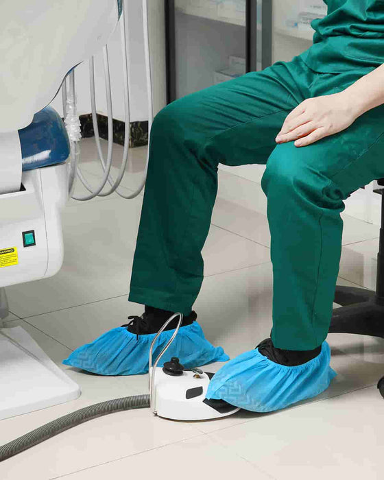 JMU Dental Disposable Shoe Covers Non Slip Elastic Opening 100/Bag - JMU DENTAL INC