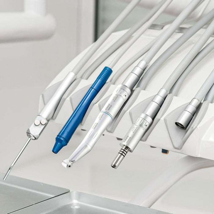 COXO CX235-3B Low Speed Handpiece, 1:1 Inner Channel, Air Motor, 20,000rpm, 4-hole coupler. #M-3B-4 - JMU Dental