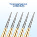 JMU Trimming&Finishing Carbide Burs, Taper Fissure (Truncated Conical), 12 Blades, FG #7214, 5/pk - JMU Dental