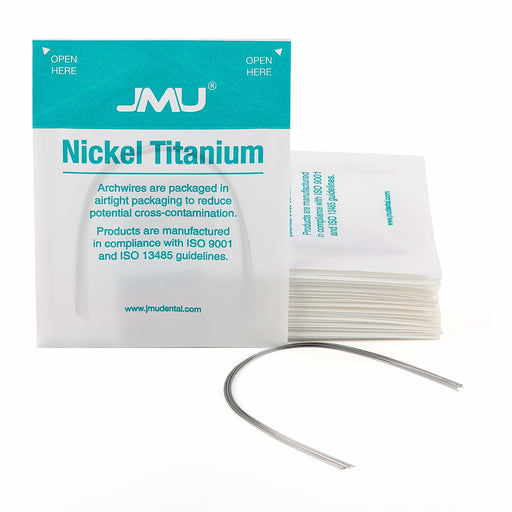 JMU Dental Nickel Titanium Archwire Round 10/Pk - JMU DENTAL INC