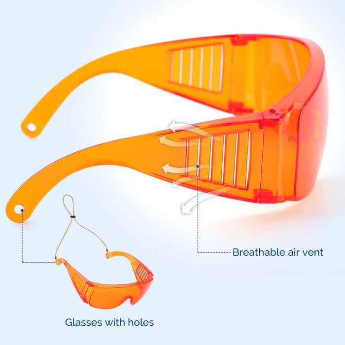 led protective goggles JMU Dental Safety Glasses Curing Light Eyewear Led Protective Goggles