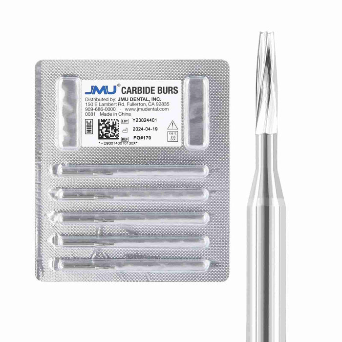 JMU Dental Carbide Burs FG 5/Pk - JMU DENTAL INC