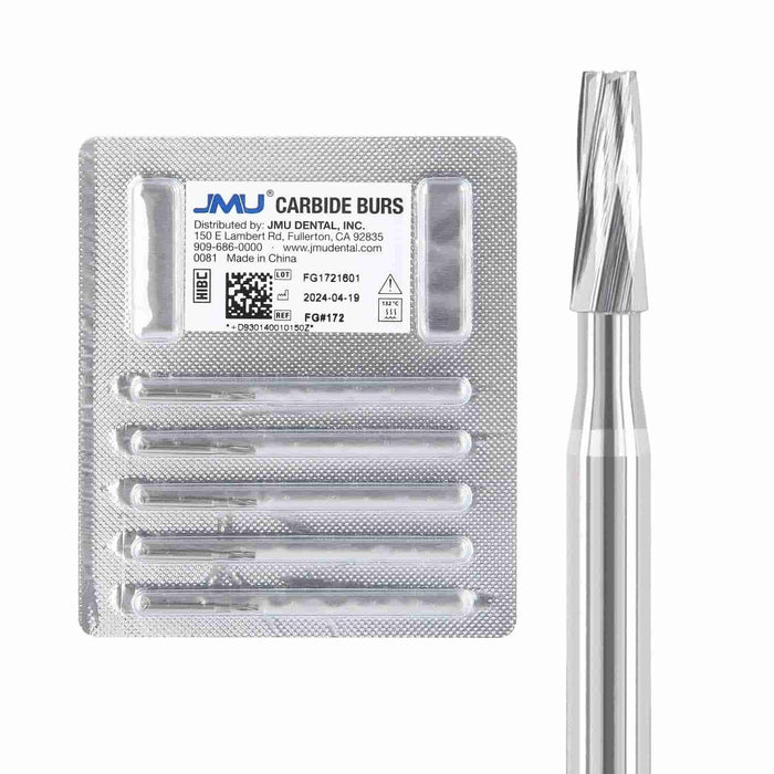 JMU Dental Carbide Burs FG 5/Pk - JMU DENTAL INC