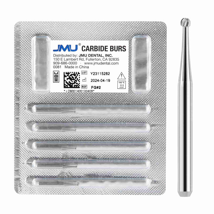 JMU Dental Carbide Burs FG 5/Pk - JMU DENTAL INC