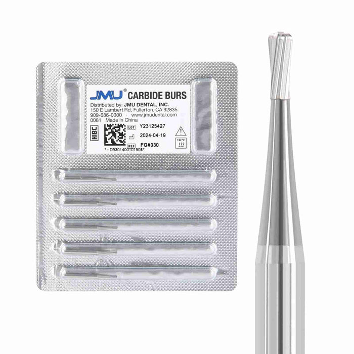 JMU Dental Carbide Burs FG 5/Pk - JMU DENTAL INC