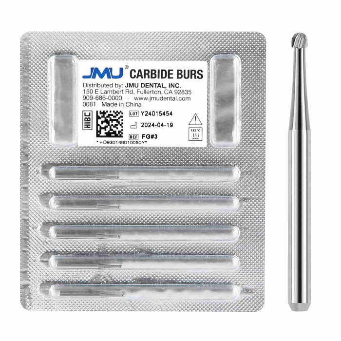 JMU Dental Carbide Burs FG 5/Pk - JMU DENTAL INC