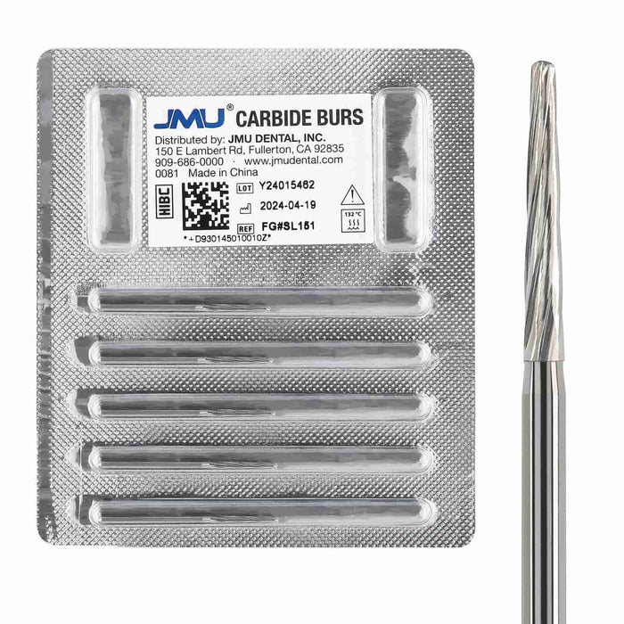 JMU Dental Carbide Burs FG 5/Pk - JMU DENTAL INC
