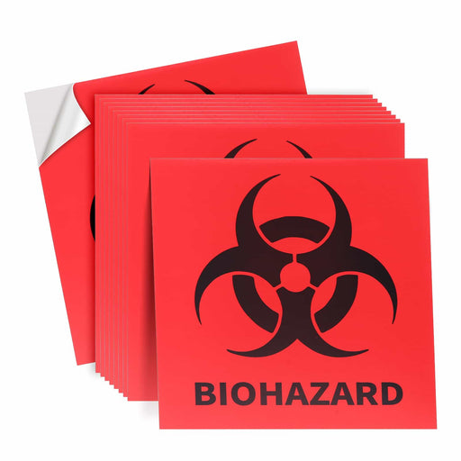 JMU Dental Biohazard Warning Labels Pack of 20 pcs - JMU DENTAL INC