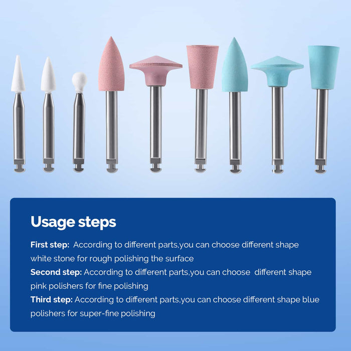 JMU Dental Composite Polishing Kit 9 pcs/box - JMU DENTAL INC