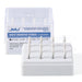 JMU Dental FG White Mounted Stone Flame Shape 12pk - JMU DENTAL INC