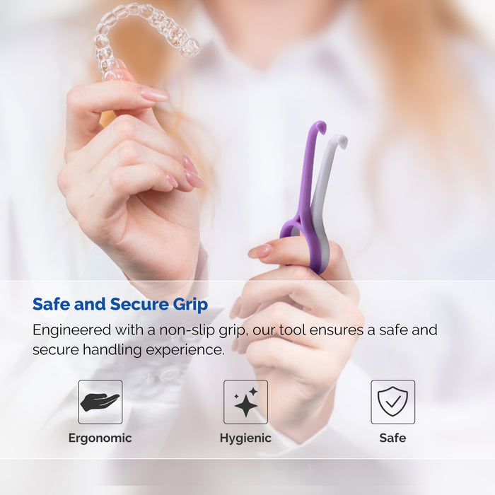 JMU Dental Orthodontic Aligner Remove Tool Purple and White - JMU DENTAL INC