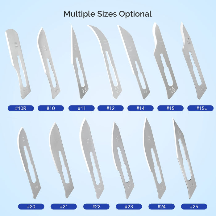 JMU Dental Surgical Blade Stainless Steel 100pcs/Box - JMU DENTAL INC