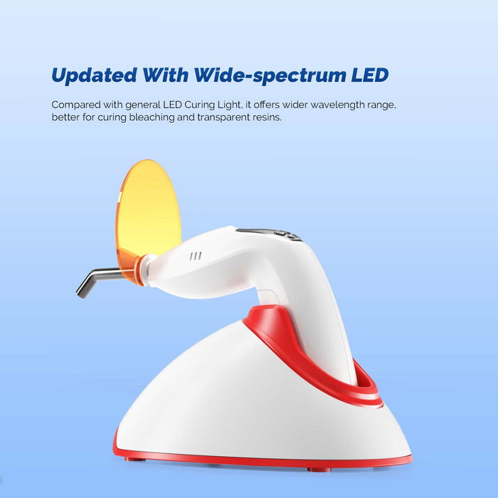 Woodpecker LED F Plus Dental LED Curing Light 3 Sec Resin Cure w/ Light Meter - JMU DENTAL INC