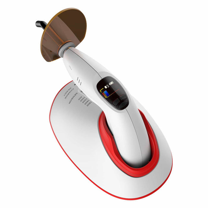 Woodpecker LED F Plus Dental LED Curing Light 3 Sec Resin Cure w/ Light Meter - JMU DENTAL INC