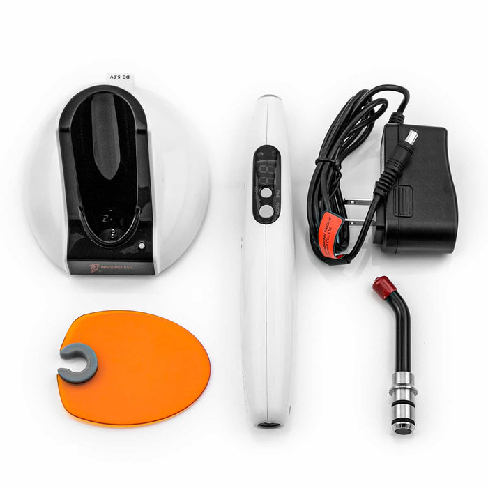 Woodpecker LED B Dental Curing Light Cordless Wide Spectrum 1700mW/cm2 - JMU DENTAL INC