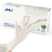 JMU Premium Latex Examination Gloves Polymer Coasted Powder-free White 100Pcs/Box - JMU DENTAL INC