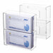 Acrylic glove box dispenser holding two glove boxes - JMU DENTAL INC