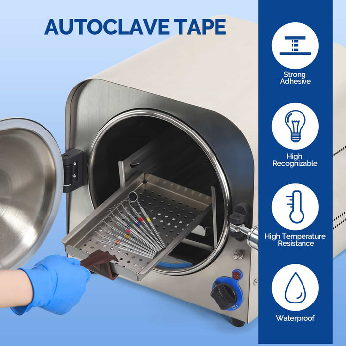 Autoclave-compatible dental instrument identification tape for repeated sterilization cycles - JMU Dental