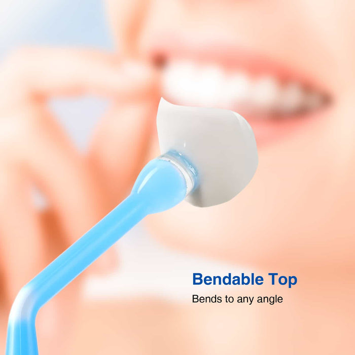 Bendable dental adhesive applicator tip that adjusts to any angle for precise restoration handling - JMU DENTAL INC