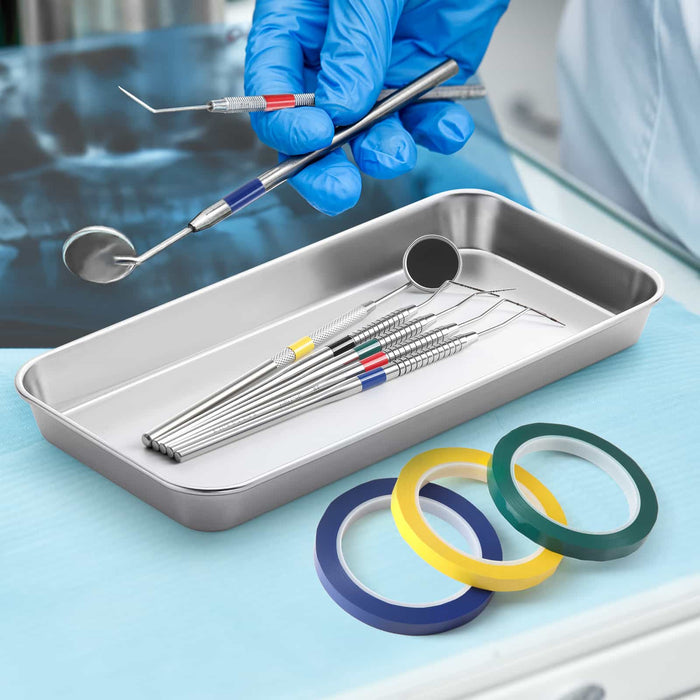 Color-coded dental instrument management using identification tape - JMU Dental