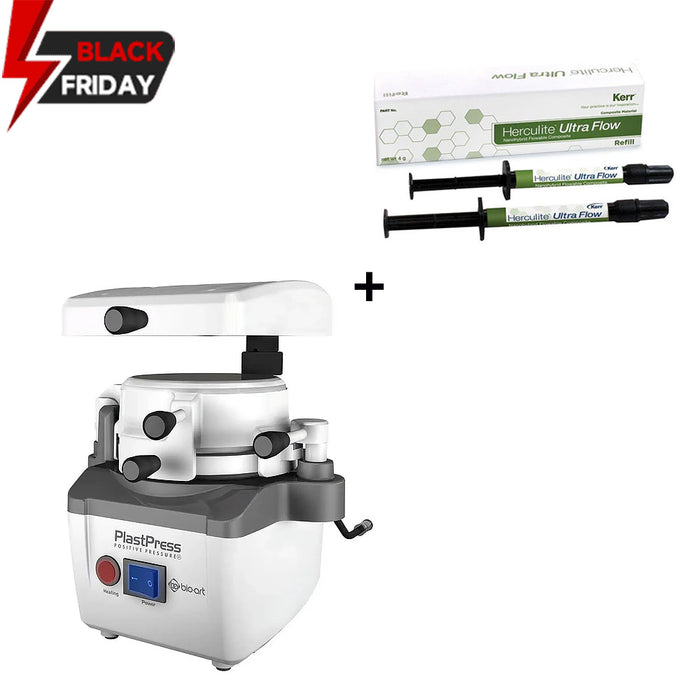 BIOART Dental 110V PlastPress Vacuum Forming Machine + Free Kerr Herculite Ultra Flow Refill Kit
