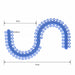 JMU Dental Orthodontic Elastics Separators S Type Blue 700pcs/pk - JMU DENTAL INC