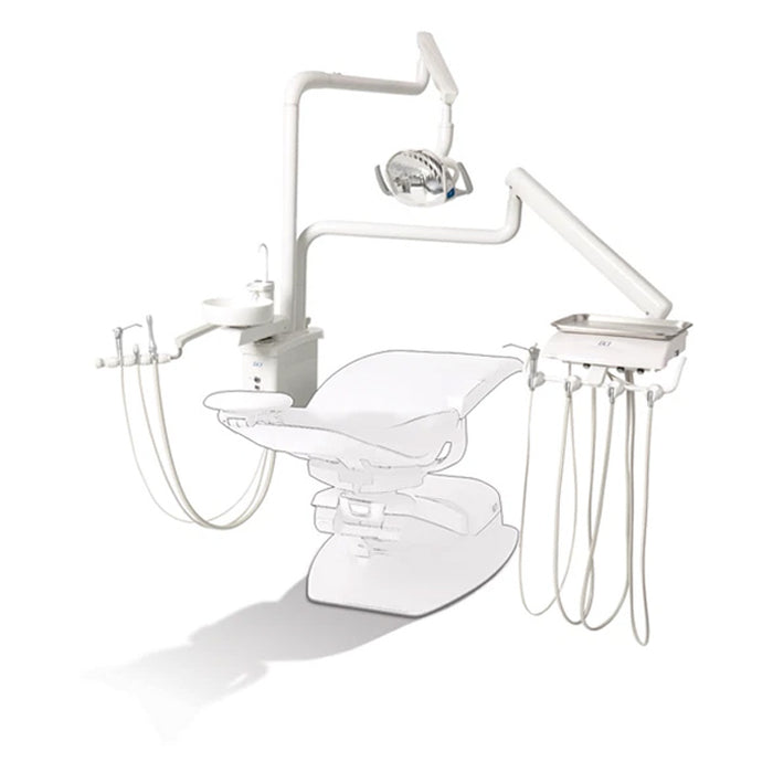 DCI RO4100 Reliance Over the Patient Dental Unit with Cuspidor & PMU, White