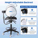 Dental saddle stool with adjustable tilting backrest - JMU DENTAL INC