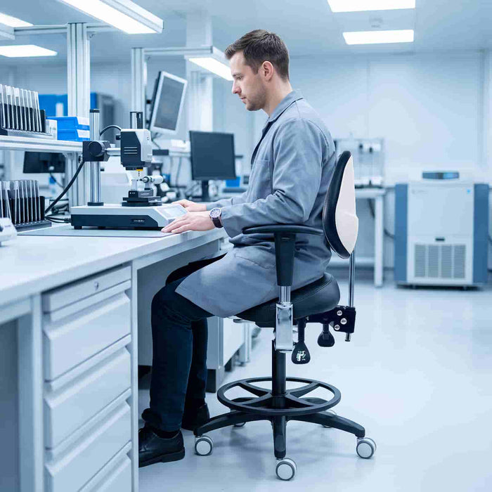 Ergonomic saddle stool for dental offices and clinical workstations - JMU DENTAL INC