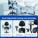Dental saddle stool with adjustable dual armrests for ergonomic support - JMU DENTAL INC