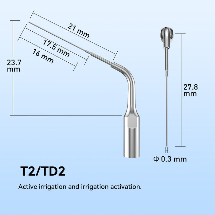 Dr. Talal's Endo Kit Ultrasonic Tip Details for T2 and TD2 - JMU DENTAL INC