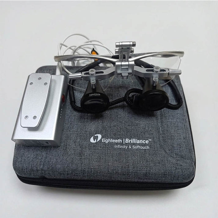 Eighteeth Brilliance Surgical Binocular Loupes FL3X450-J3, Sliver, 1/Pk