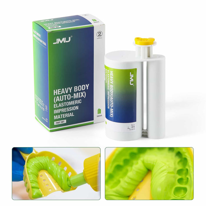 Heavy Body Impression Material Applied to Dental Tray - JMU DENTAL INC