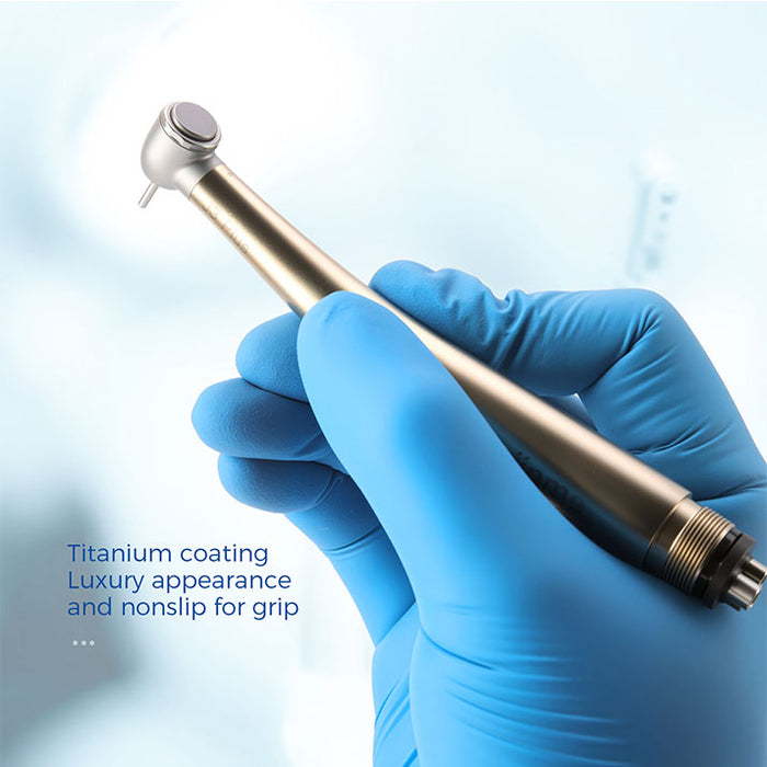 Jinme J3 Plus High Speed Turbine Handpiece Anti-retraction 4-Hole Push Button
