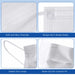 Features of Medical Face Masks 3-Ply ASTM Level 3 for Adults, including 3-layer protection, fluid resistance, and comfortable fit - JMU Dental