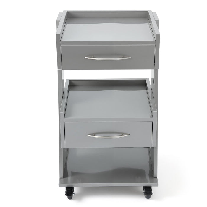 3 Tier Stainless Steel Medical Cabinet Front View - JMU DENTAL INC