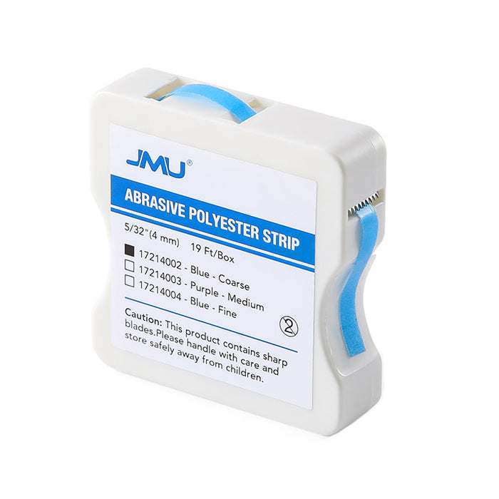 JMU Dental Abrasive Resin Polishing Polyester Strips 4mm Coarse/Medium/Fine 1 Roll/Box